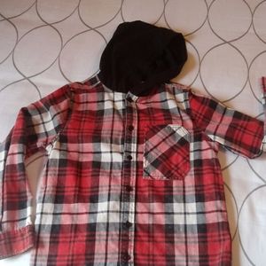 Boys button down hoodie